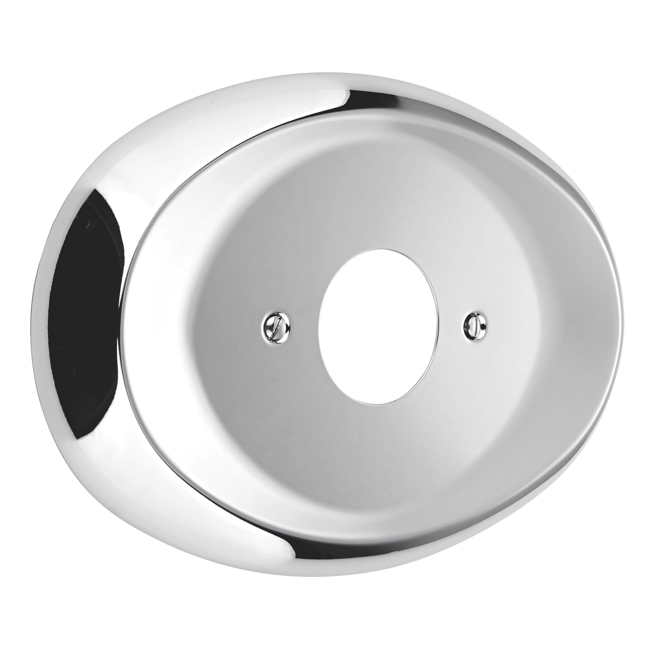 GROHE 08365000 Universal Oval Escutcheon, For Use With Model 34448 Thermostat Valve, StarLight® Polished Chrome, Import
