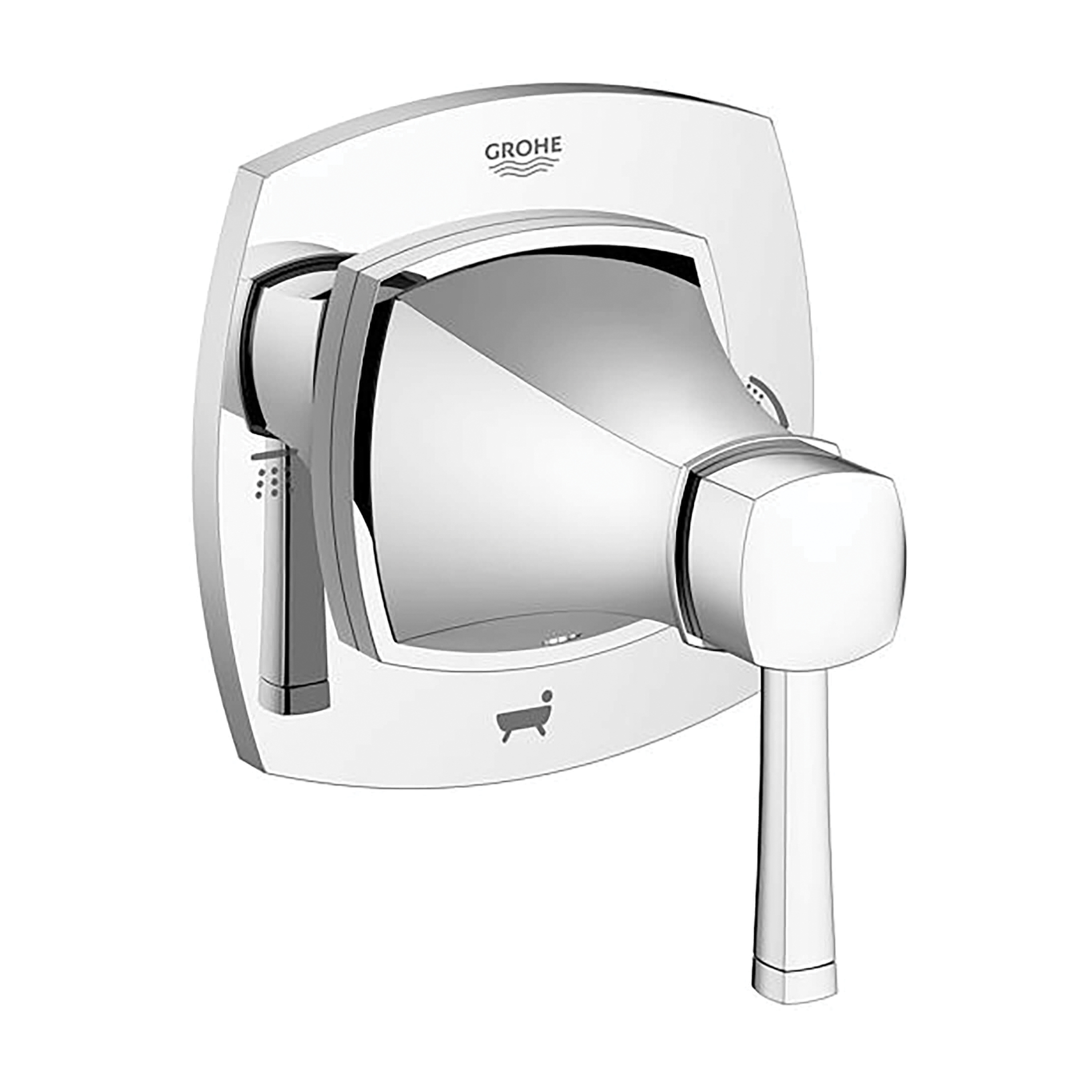 GROHE 19942EN0 5-Port Valve Trim Kit, Brushed Nickel Infinity