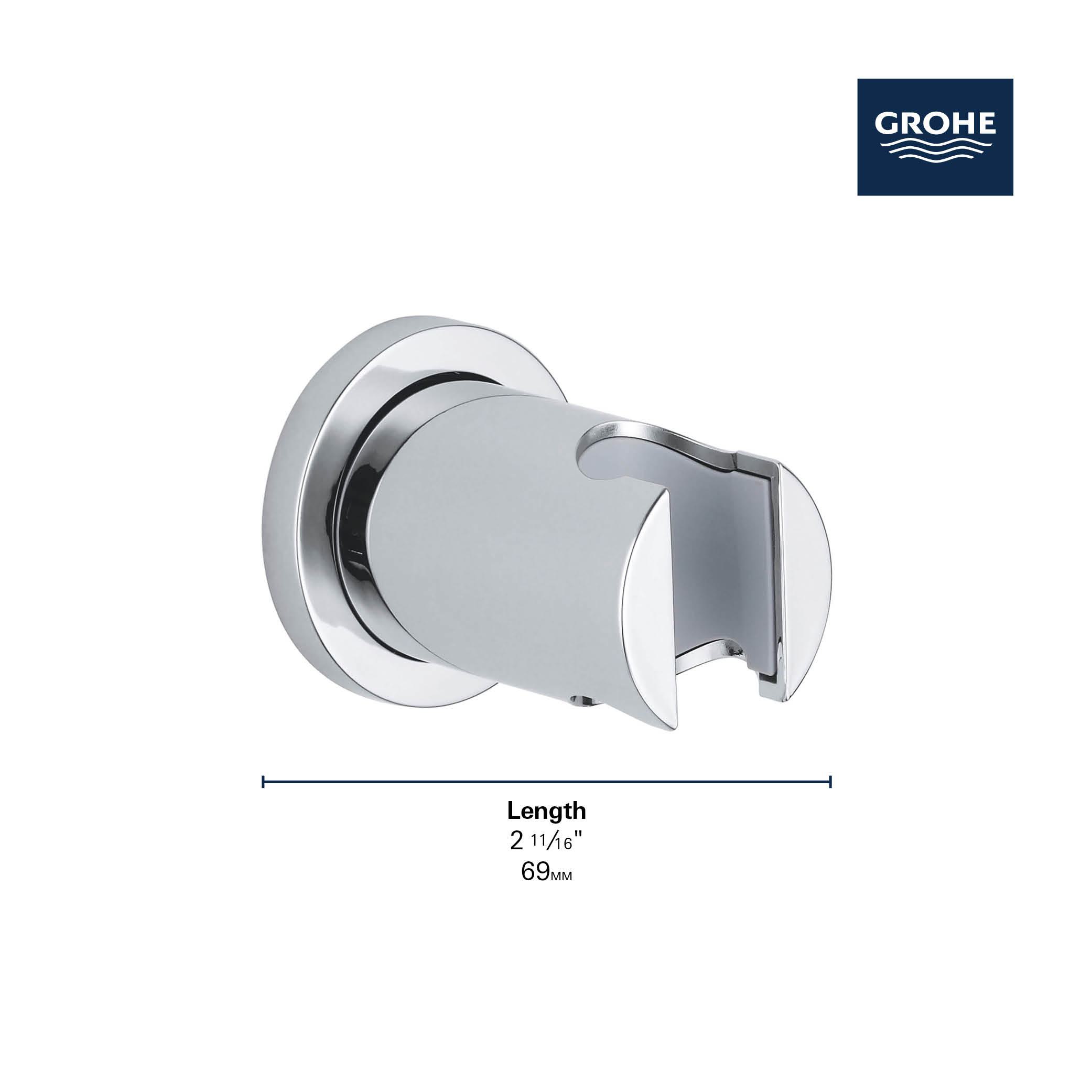 GROHE 270742430 27074 Rainshower Shower Holder, Wall Mounting, For Use With Shower, Metal/Plastic, Import