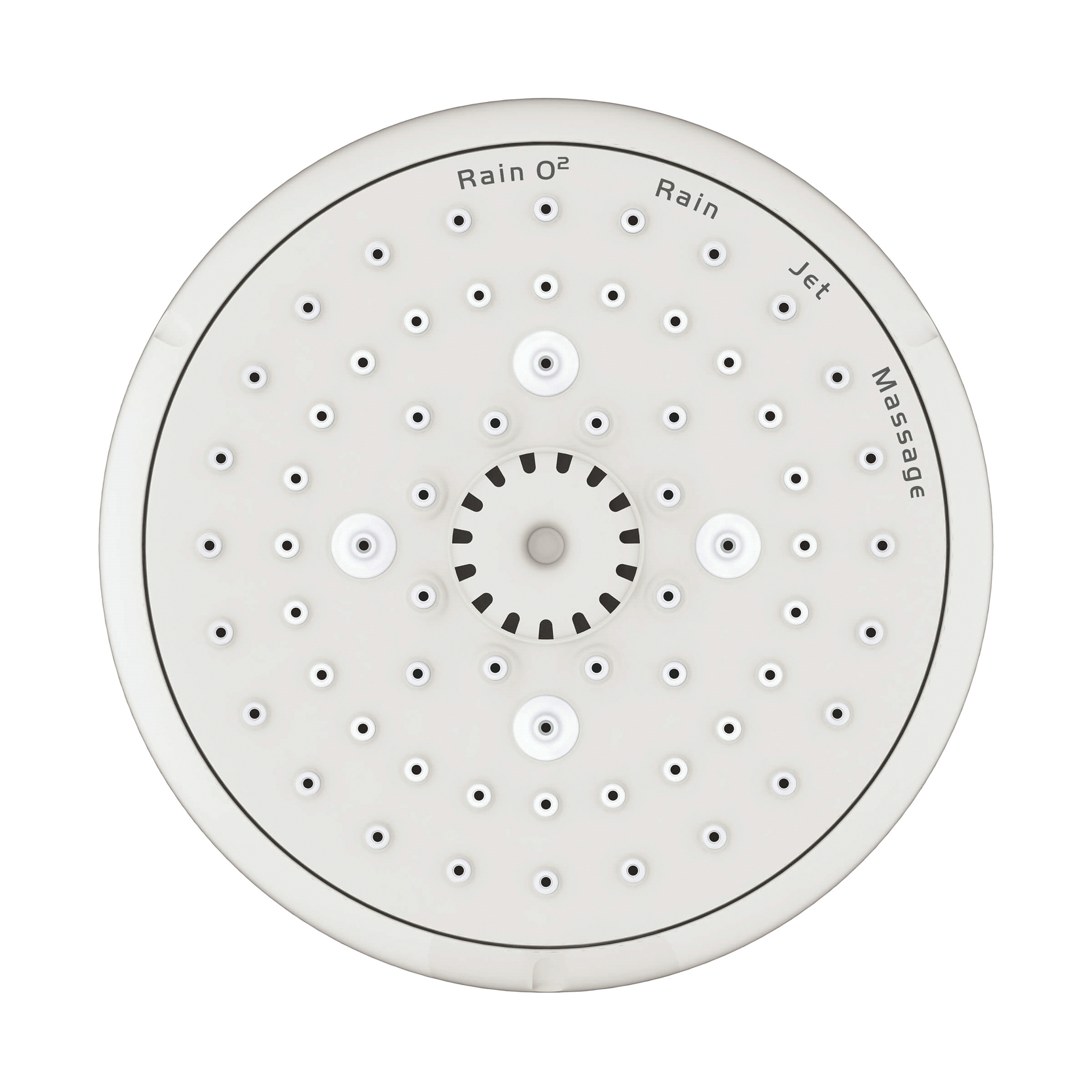 GROHE 27606001 New Tempesta 100 Shower Head, 2.5 gpm Max Flow, 4 Sprays, 3-15/16 in Dia Head, Import