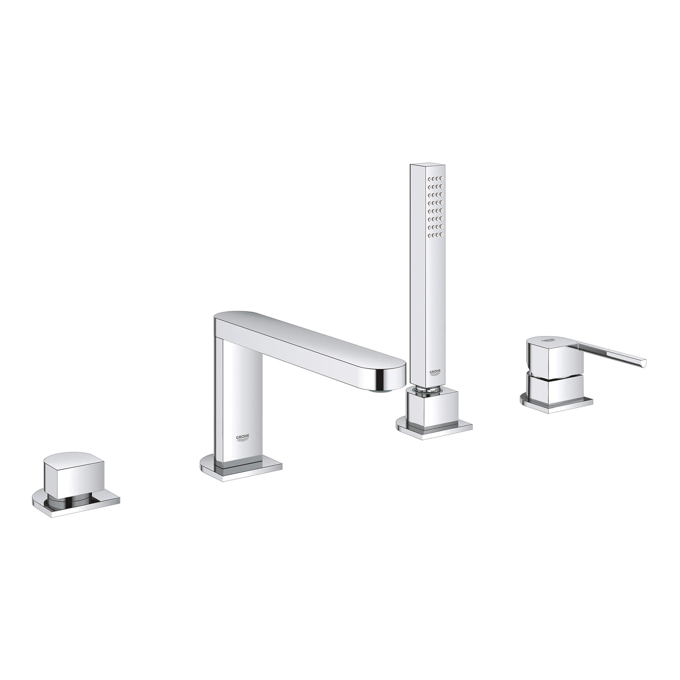 GROHE 29307003 29307_3 Plus Roman Tub Faucet With 1.75 gpm Hand Shower, Residential, 1.75 gpm Flow Rate, Polished Chrome, 1 Handle