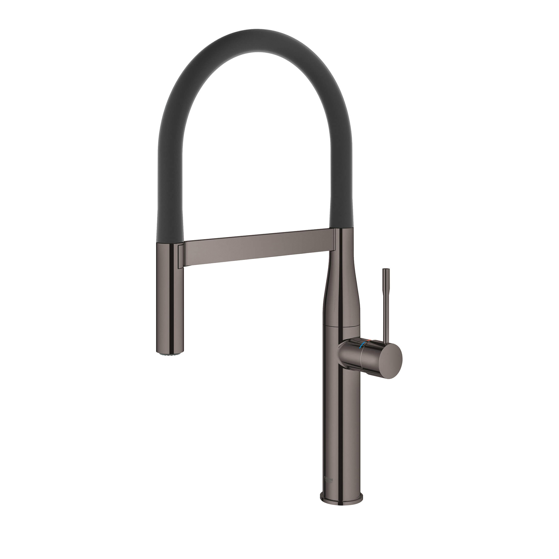 GROHE 30295A00 30295_0 Essence® New Semi-Pro Kitchen Faucet, Residential, 1.75 gpm Flow Rate, Hard Graphite