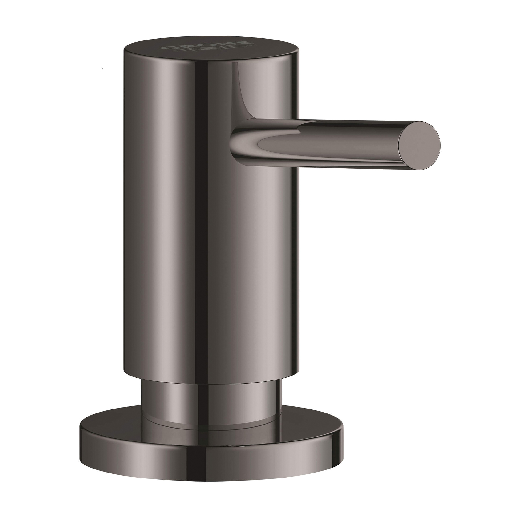 GROHE 40535A00 40535_0 Universal Cosmopolitan Soap Dispenser, Hard Graphite, 15 oz Capacity, 3-7/8 in OAL, Deck Mount, Brass, Residential