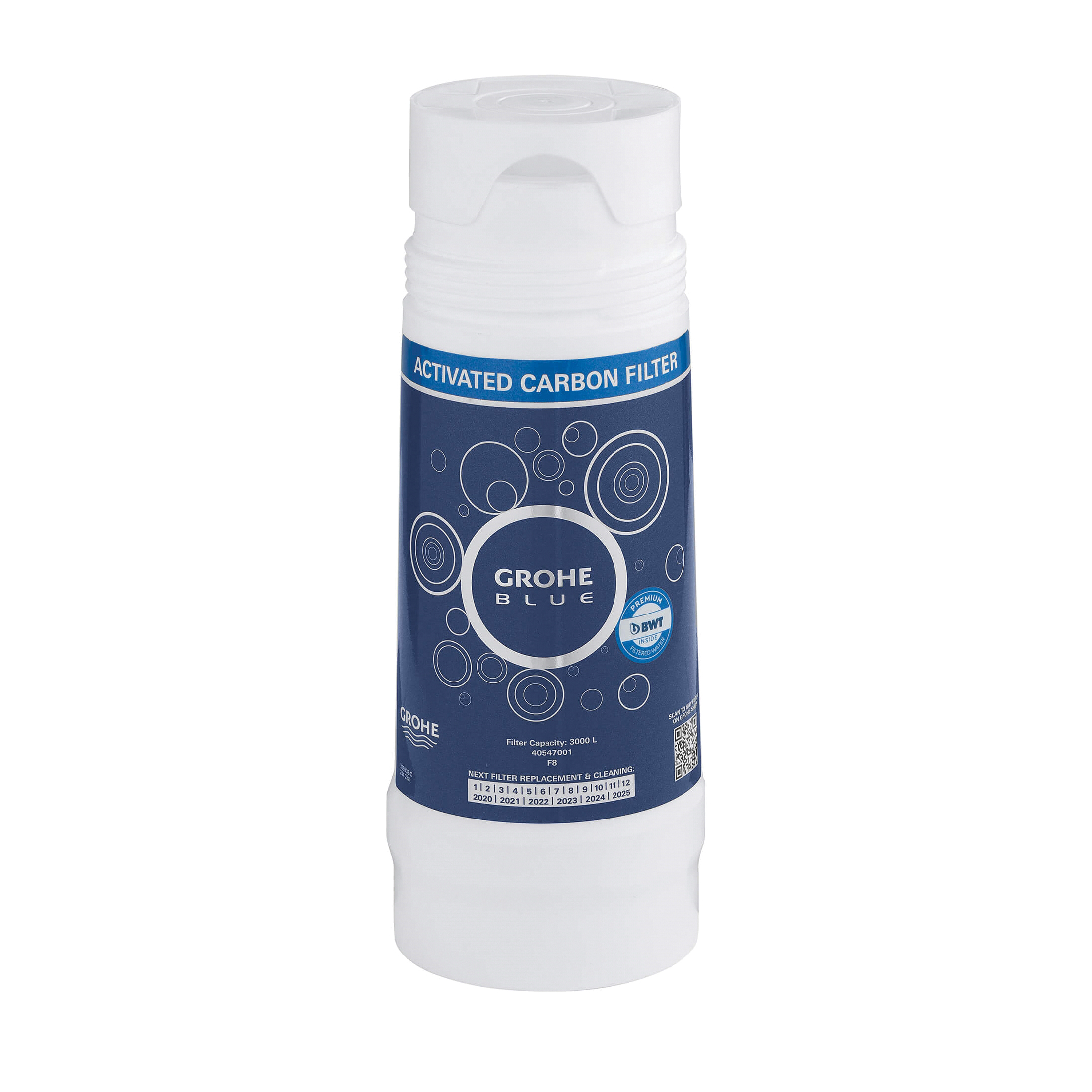 GROHE 40547001 Blue® Replaceable Filter Activated Carbon, 234 mm H, Import