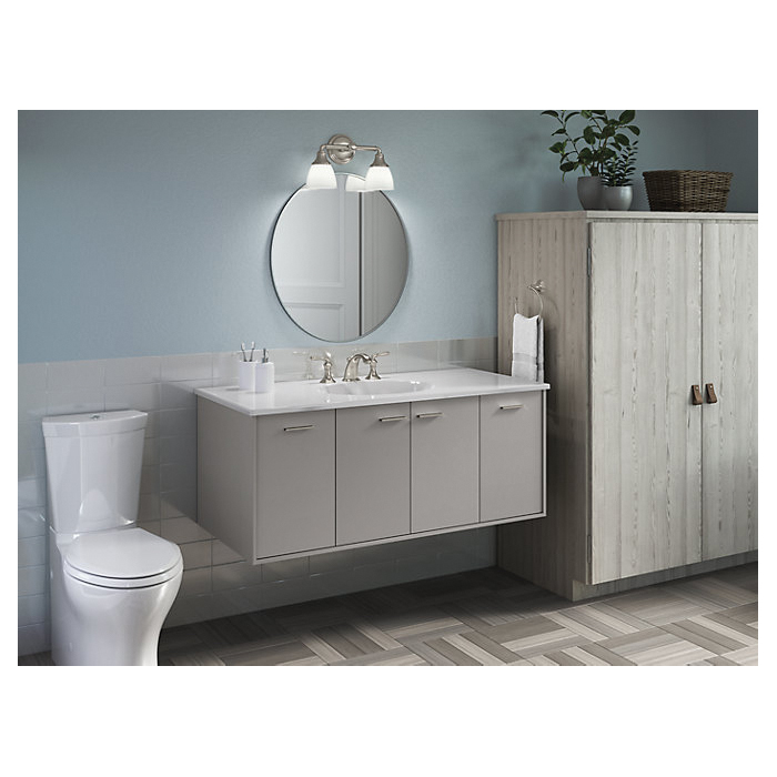 Kohler® 10571-2GL 10571 Devonshire® Light Sconce, Incandescent Lamp, Brushed Moderne Brass Housing, (2) Lamps