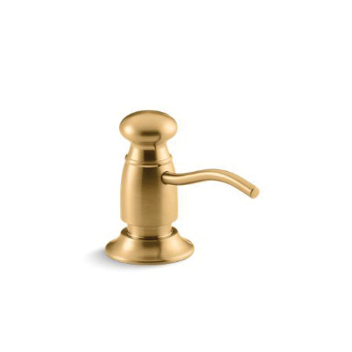 Kohler® 1894-C-2MB Traditional Soap/Lotion Dispenser, 16 oz Capacity, 2 in OAL, Deck Mount, Brass