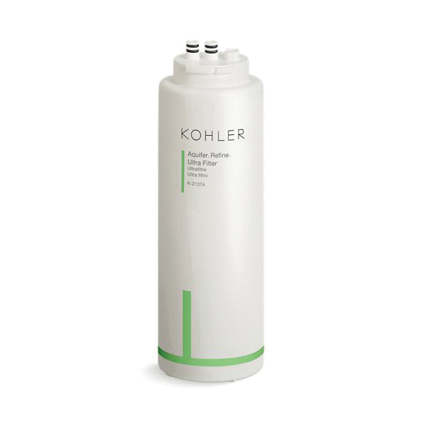 Kohler® 21374-NA Aquifer Refine™ K-21374 Ultra-Filter Replacement Filter Cartridge, 11-3/8 in H, Plastic