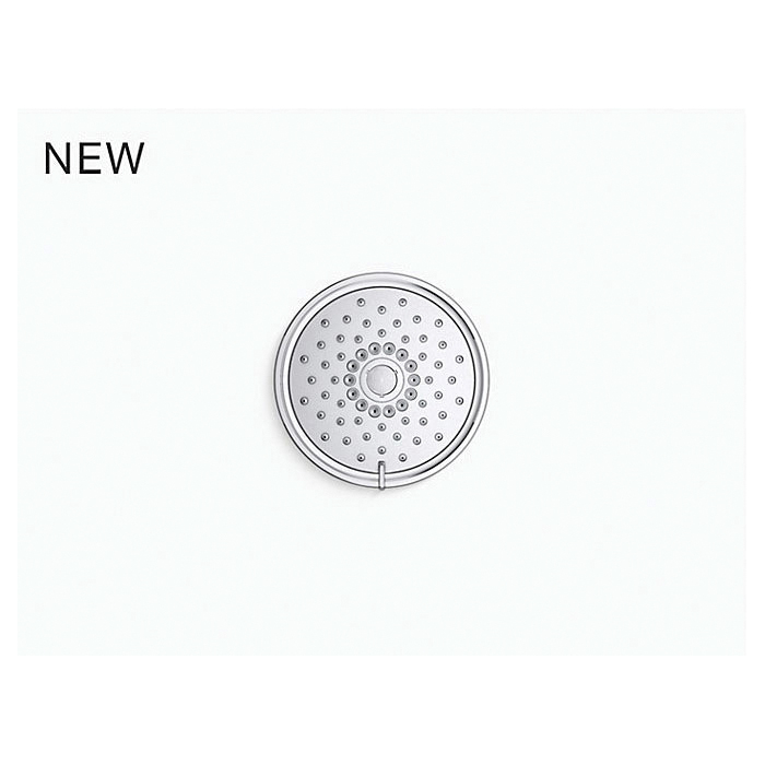 Kohler® 22170-BV Purist® Multi-Function Showerhead With Katalyst® Air-Induction Technology, 2.5 gpm Max Flow, 3 Sprays, Wall Mount, 5-1/2 in Dia x 4-5/16 in H Head