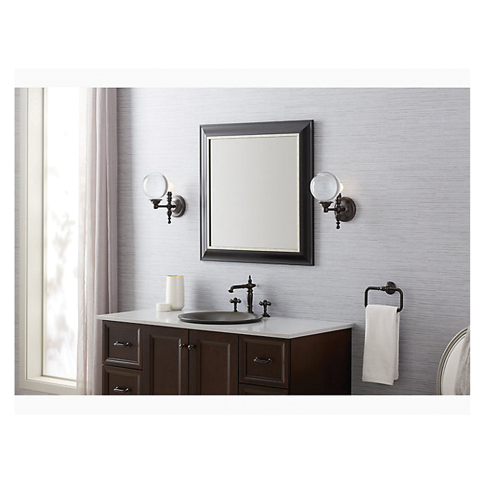 Kohler® 22546-SC01-BZL Damask™ Lacemaker Sconce, (1) Type G/T Lamp, 120 V, Oil Rubbed Bronze Housing