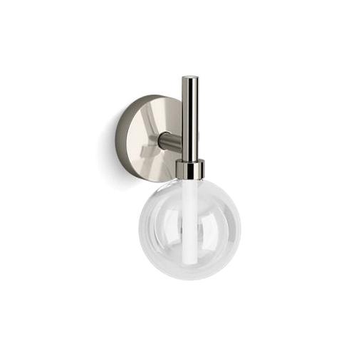 Kohler® 23467-SCLED-SNL Components™ Lacemaker Sconce, Integrated LED Lamp, 10 W Fixture, 120 VAC, Vibrant® Polished Nickel Housing