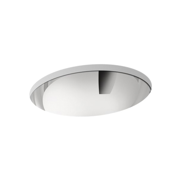 Kohler® 2608-MU-NA Bachata® Bathroom Sink, Oval Shape, 19-7/8 in W x 16-11/16 in D x 5-3/4 in H, Drop-In Mount, Stainless Steel, Mirror