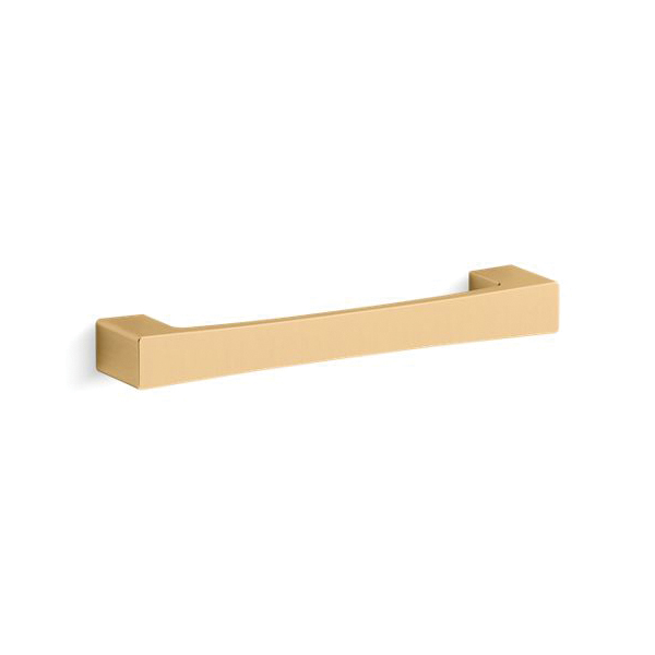 Kohler® 26640-2MB 26640 Honesty™ Cabinet Pull, 5 in Drawer Pull, Cabinet Mount, Zinc, Vibrant® Brushed Moderne Brass