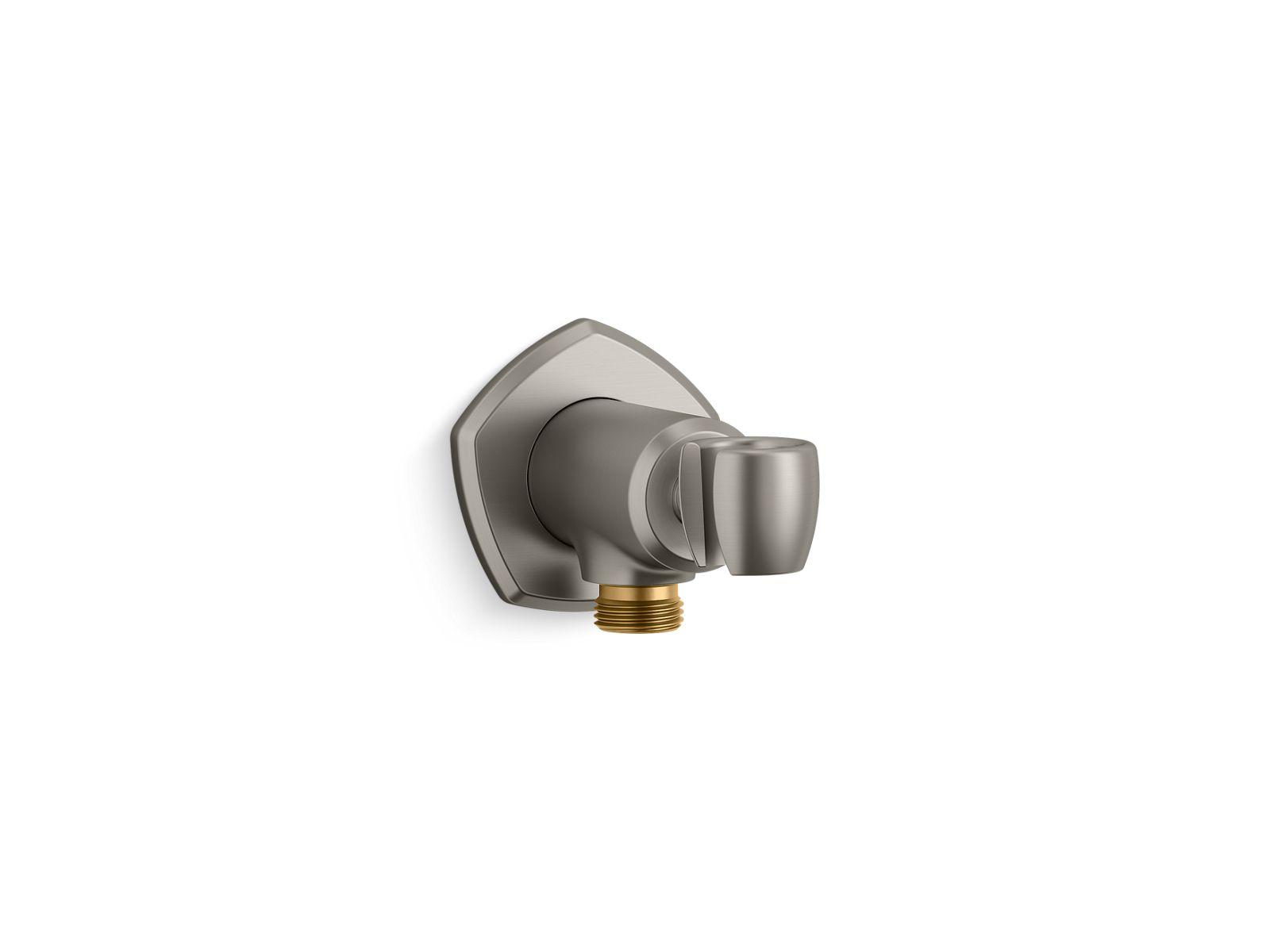 Kohler® 27117-BN 27117 Adjustable Shower Holder, Wall Mount, For Use With Occasion Bathroom Faucet and Accessories, 1/2 NPT Connection, Premium Metal