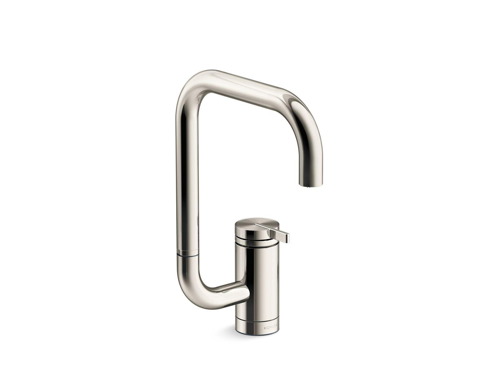 Kohler® 28290-SN Bar Sink Faucet, Components®, Vibrant Polished Nickel, 1 Handles, 1.5 gpm Flow Rate