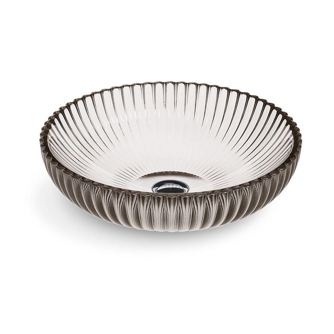 Kohler® 28824-TG3 28824 Salute® Sink, Round Shape, 4-1/4 in H x 15 in W x 15 in L, Vessel Mount, Glass, Translucent Doe