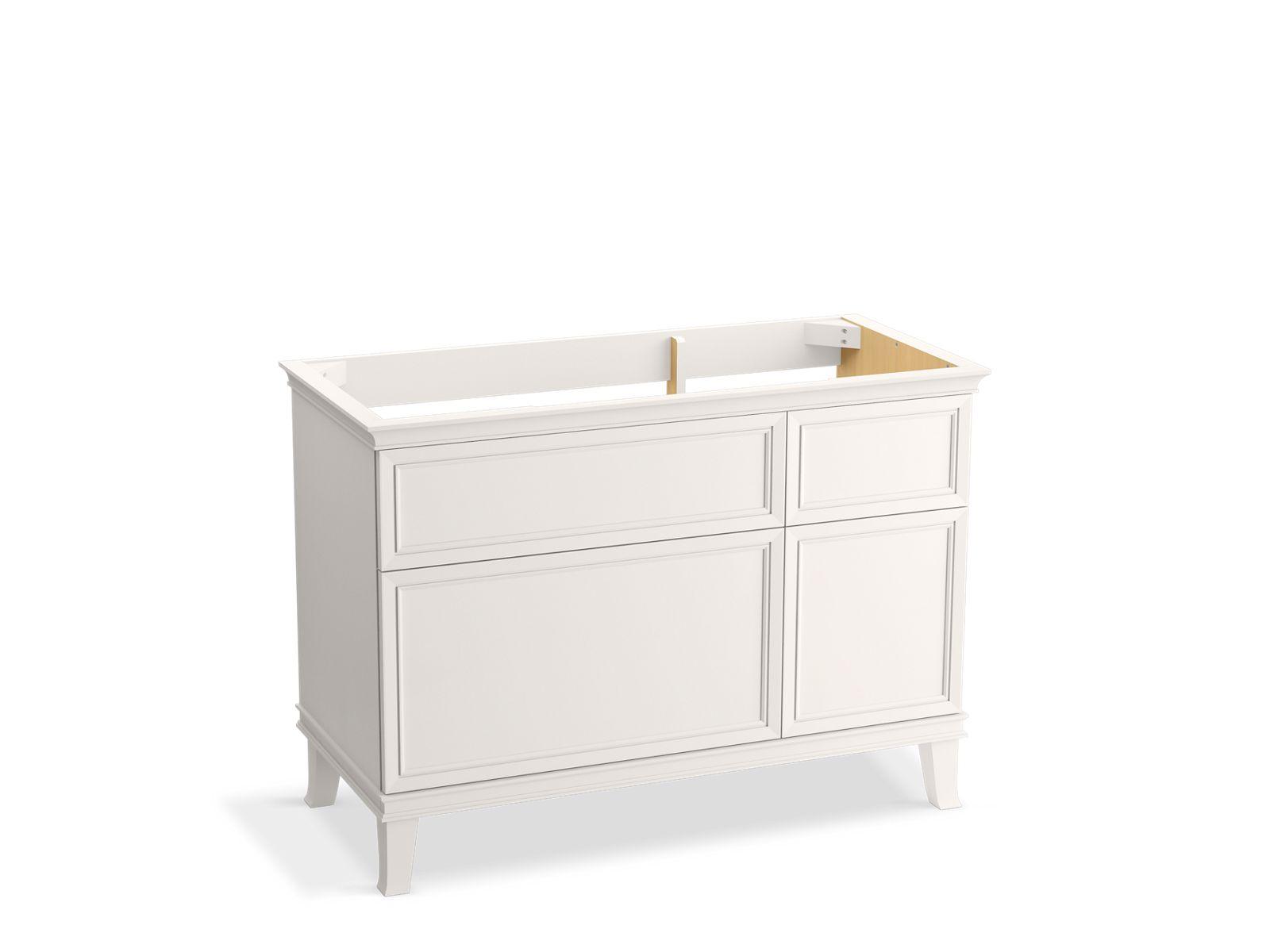 Kohler® 29481-1WA Artifacts™ Vanity Cabinet, 34-5/8 in OAH x 48-1/16 in OAW x 21-7/8 in OAD, Floor Mounting, Linen White Cabinet