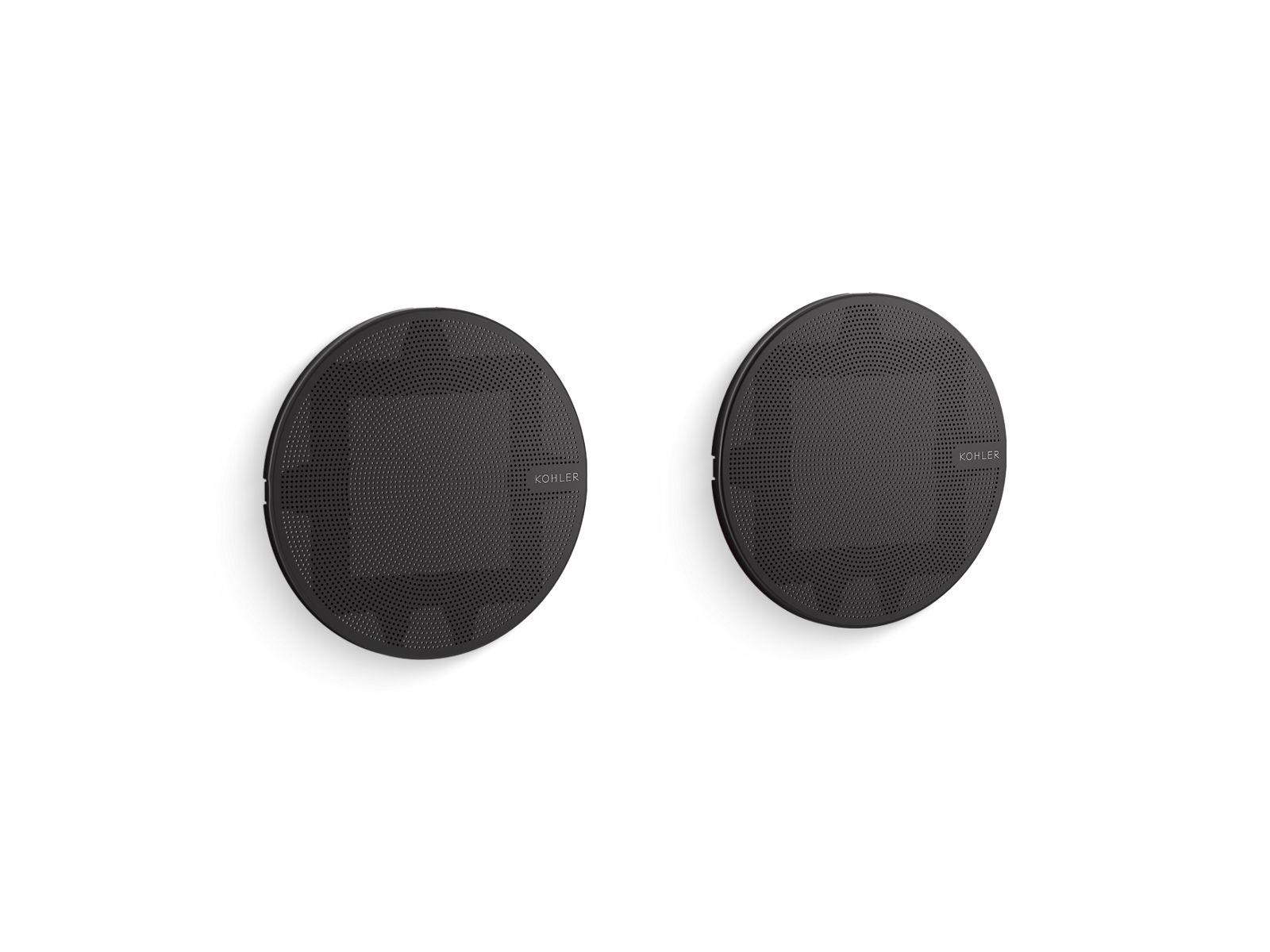 Kohler® 30318-BL K-30318 SoundTile Shower Speakers, 7 in OAW, Brass/ABS/Metal Enclosure, Matte Black Enclosure, Domestic