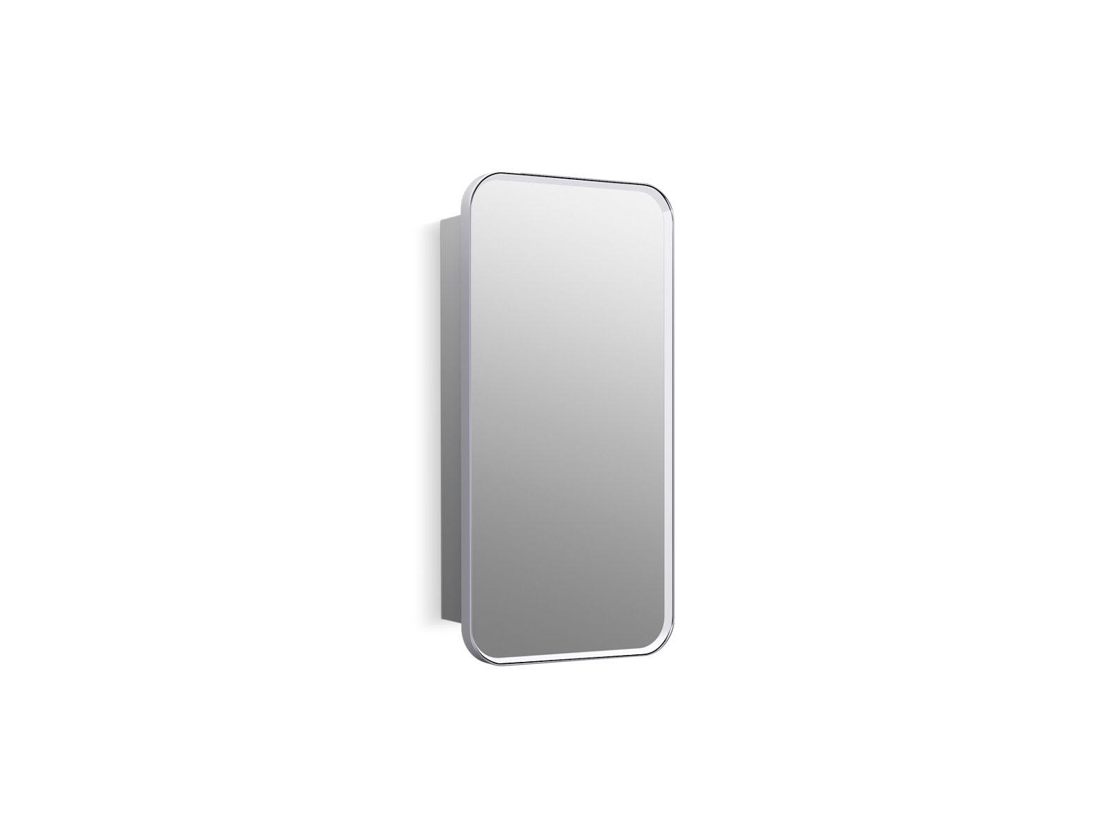 Kohler® 35569-CPL Verdera® Framed Cabinet, 5-9/16 in OAL x 15 in OAW x 30 in OAH, Anodized Aluminum, Polished Chrome