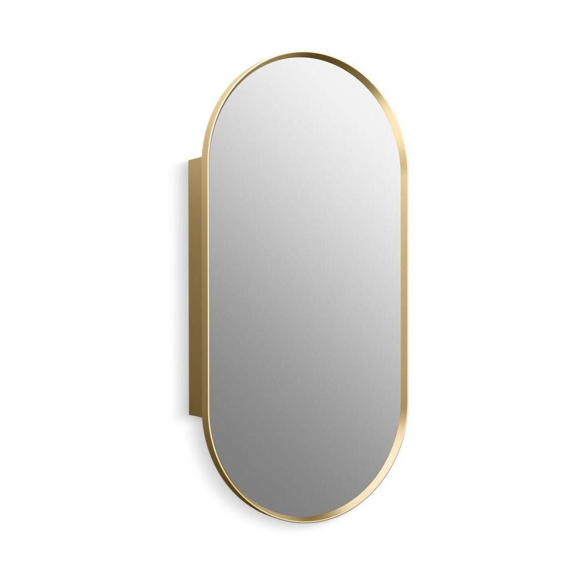 Kohler® 35574-BGL 35574 Verdera® Framed Medicine Cabinet, 5-9/16 in OAL 20 in OAW 40 in OAH, Anodized Aluminum, Moderne Brushed Gold