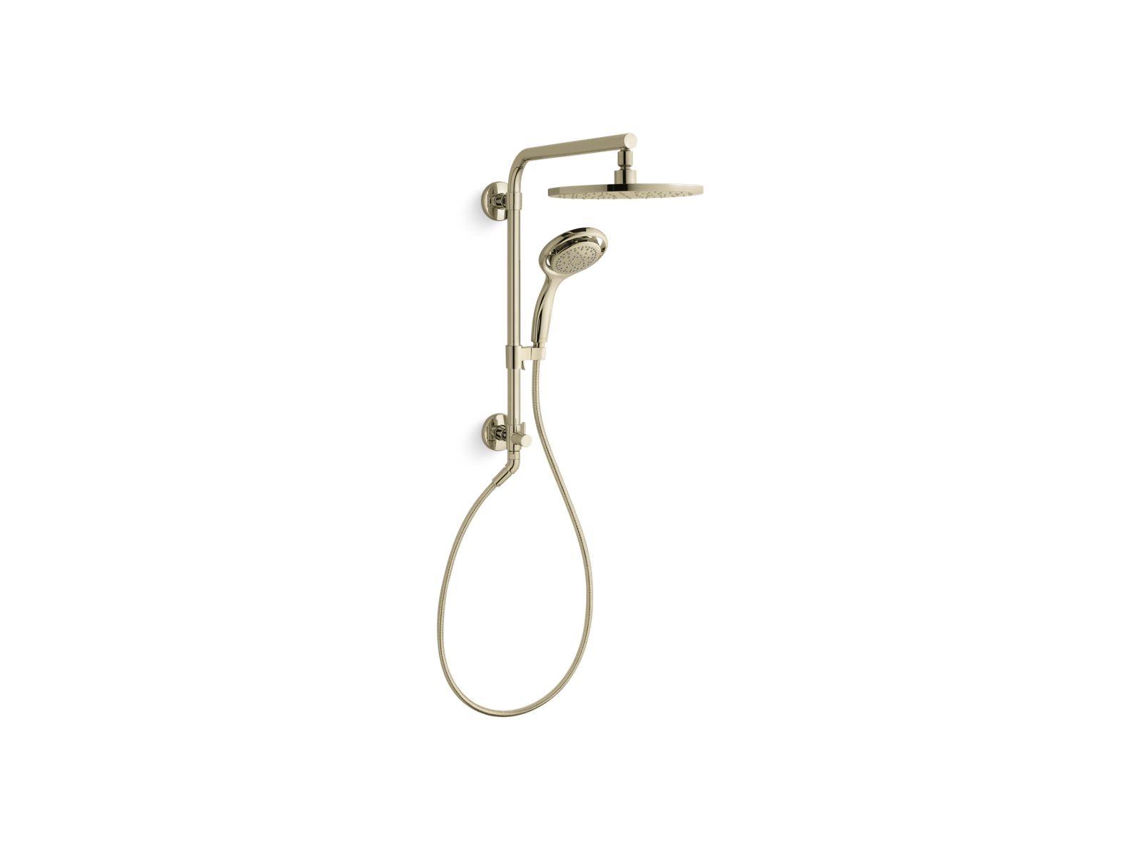 Kohler® 45212-AF 45212 HydroRail®-R Beam Shower Column, 17-15/16 in L Shower Arm, Wall Mount Installation