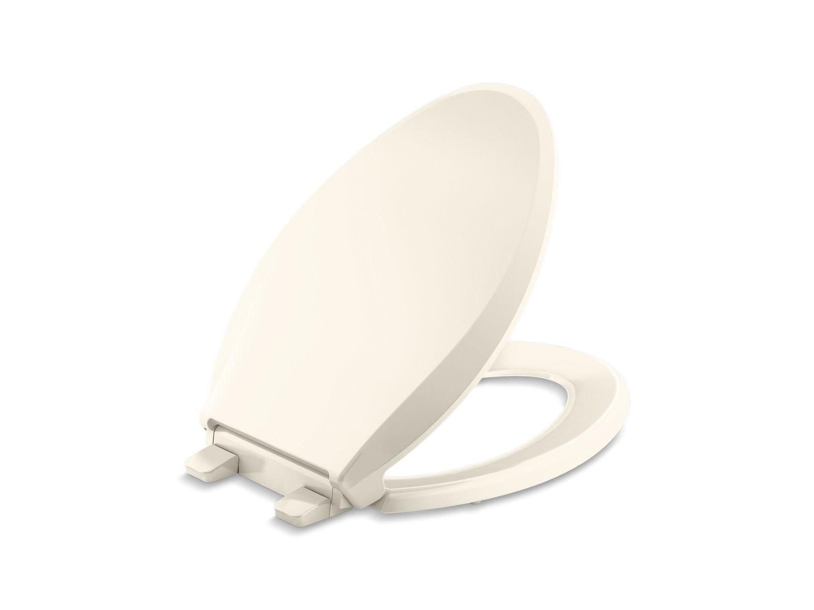 Kohler® 4636-RL-47 4636-RL Toilet Seat, Cachet®, Elongated Bowl, Closed Front, Almond, Quick Release Hinge