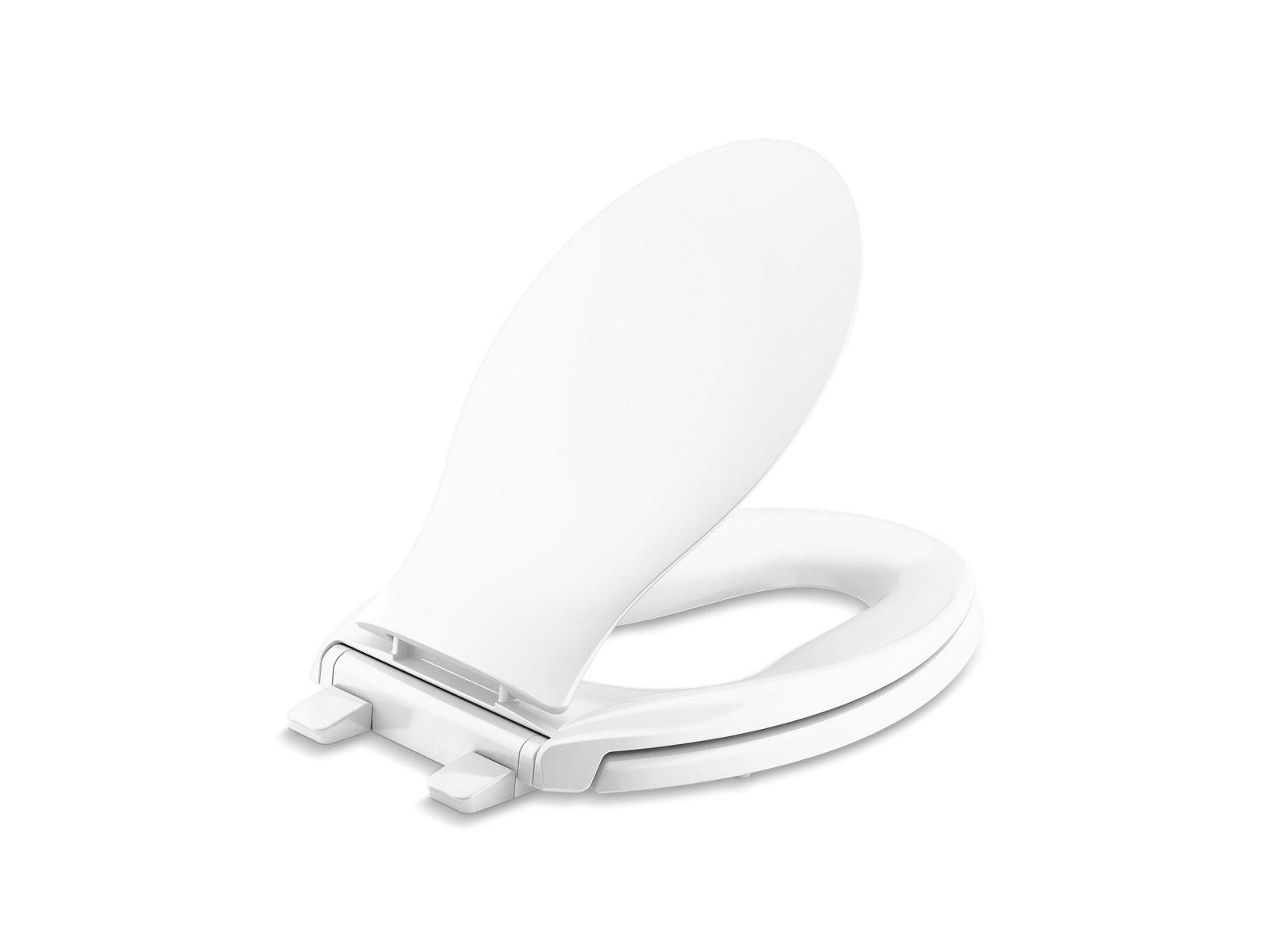 Kohler® 4732-RL-0 4732-RL Toilet Seat, Transitions®, Elongated Bowl, White, Quick-Attach® Hinge
