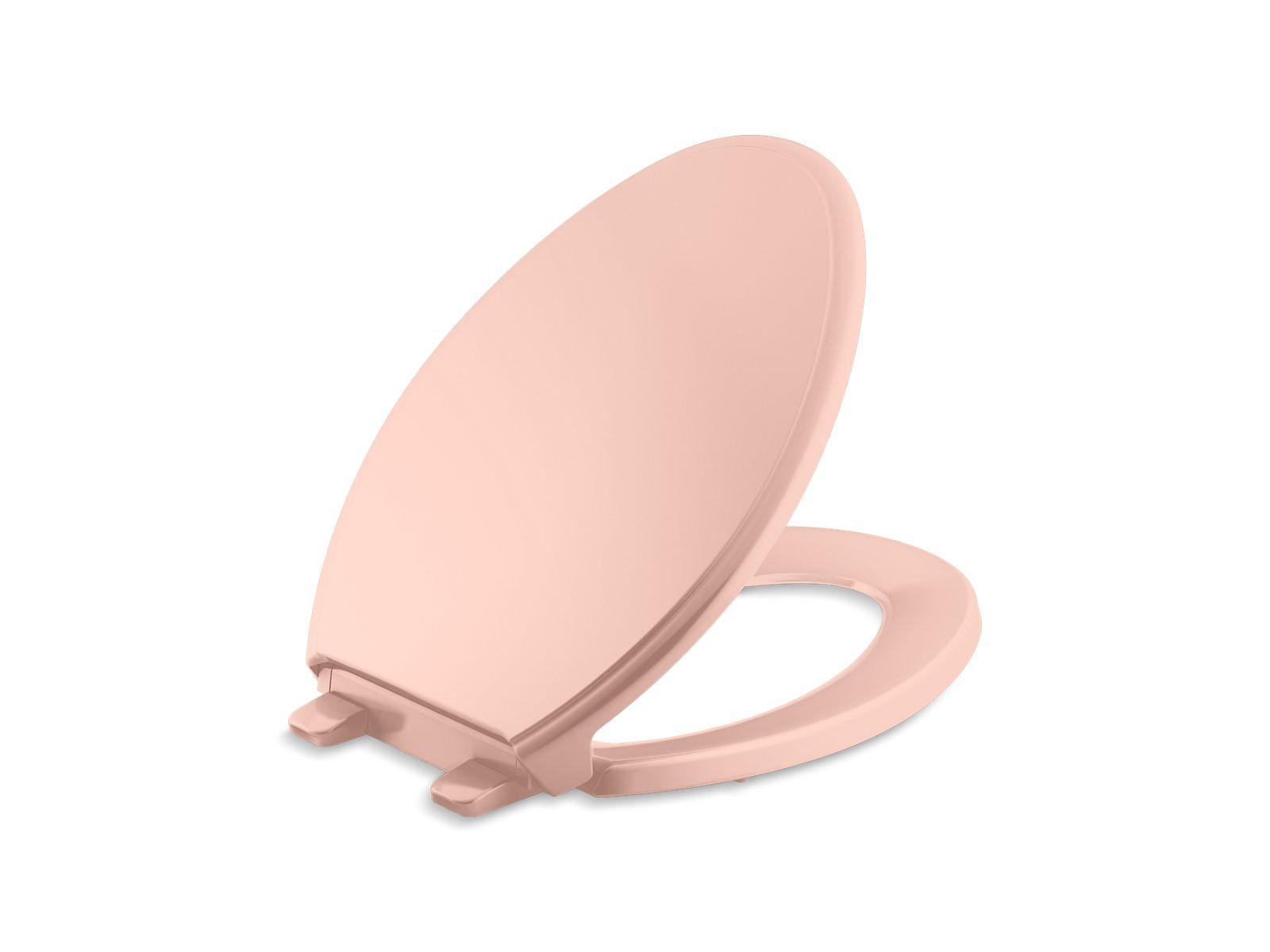 Kohler® 4733-V10 Toilet Seat, Glenbury™, Plastic, 150th Peachblow