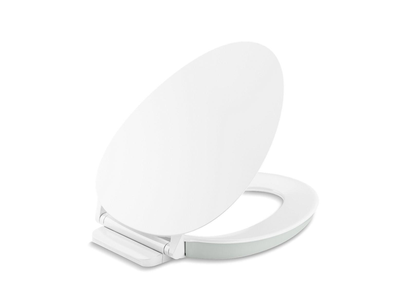 Kohler® 57777-GCF-0 Toilet Seat, Cymbal™, Plastic, White