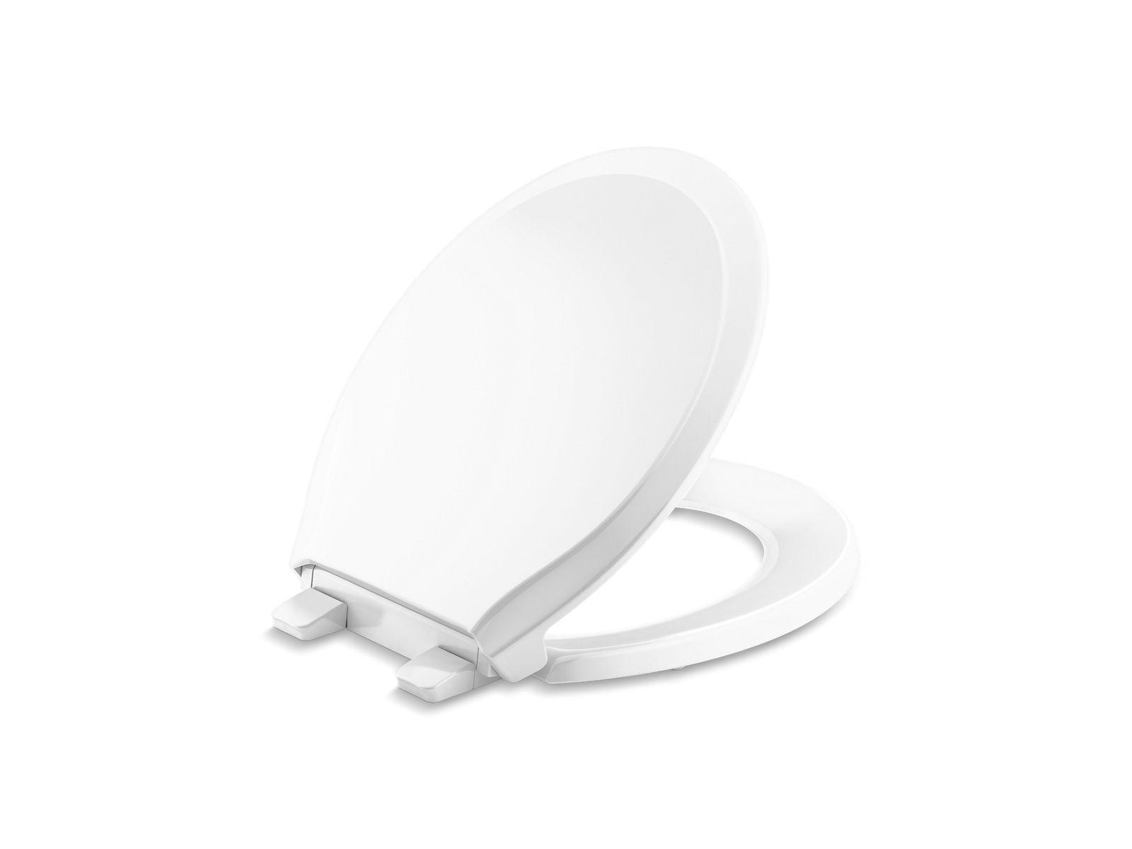 Kohler® 78052-RL-0 78052-RL Toilet Seat, Rutledge®, Round Front Bowl, White, Slow Close Hinge