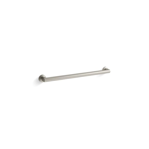 Kohler® 78387-BN Components™ Grab Bar, 1-1/4 in Dia x 26-3/8 in L, Vibrant® Brushed Nickel, Brass/Zinc