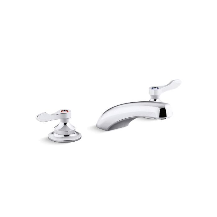 Kohler® 800T20-4ANA-CP Triton® Bowe® Widespread Bathroom Sink Faucet, 0.5 gpm Flow Rate, 1-15/16 in H Spout, 8 to 16 in Center, Polished Chrome, 2 Handles