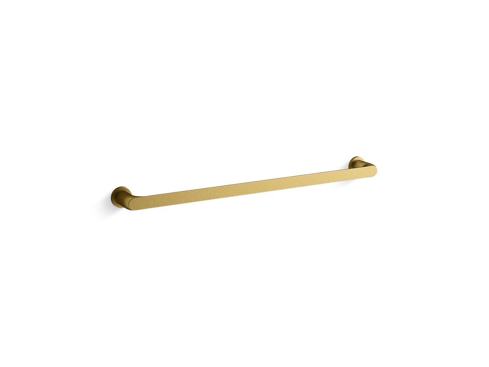 Kohler® 97495-2MB 97495 Avi® Wall Mount Towel Bar, 24 in L Bar, 1-13/16 in OAH 2-3/4 in OAD, Zinc/Brass