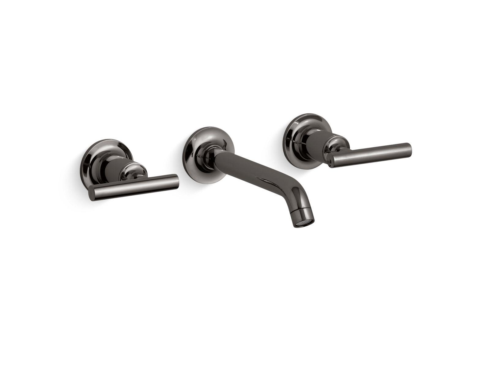 Kohler® T14413-4-TT T14413-4 Purist® Sink Bathroom Faucet, 1.2 gpm Flow Rate, 1.81 in H Spout, 8 in Center, Vibrant Titanium, 2 Handles