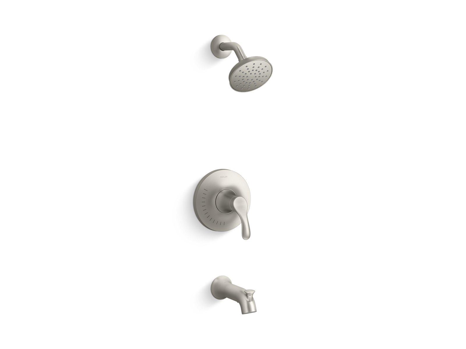 Kohler® TS27391-4G-BN 27391-4G Simplice® Trim Kit Shower Faucet, 1.75 gpm Flow Rate, 5-13/16 in Reach