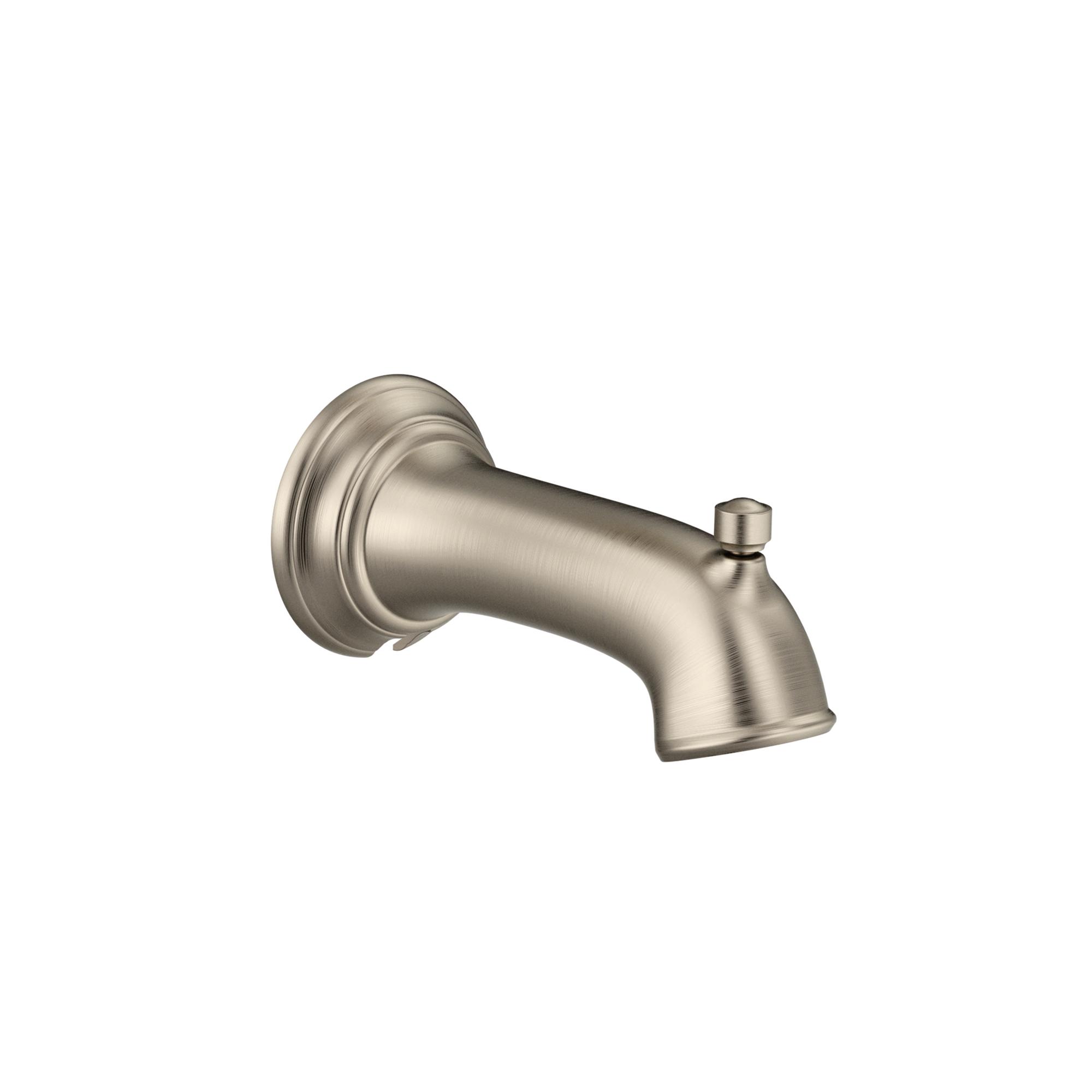 Moen® 3737BN Diverter Tub Spout, For Use With DARTMOOR™ Posi-Temp® T2282EP/T2283EP 1-Handle Tub/Shower Valve, Brushed Nickel, Import