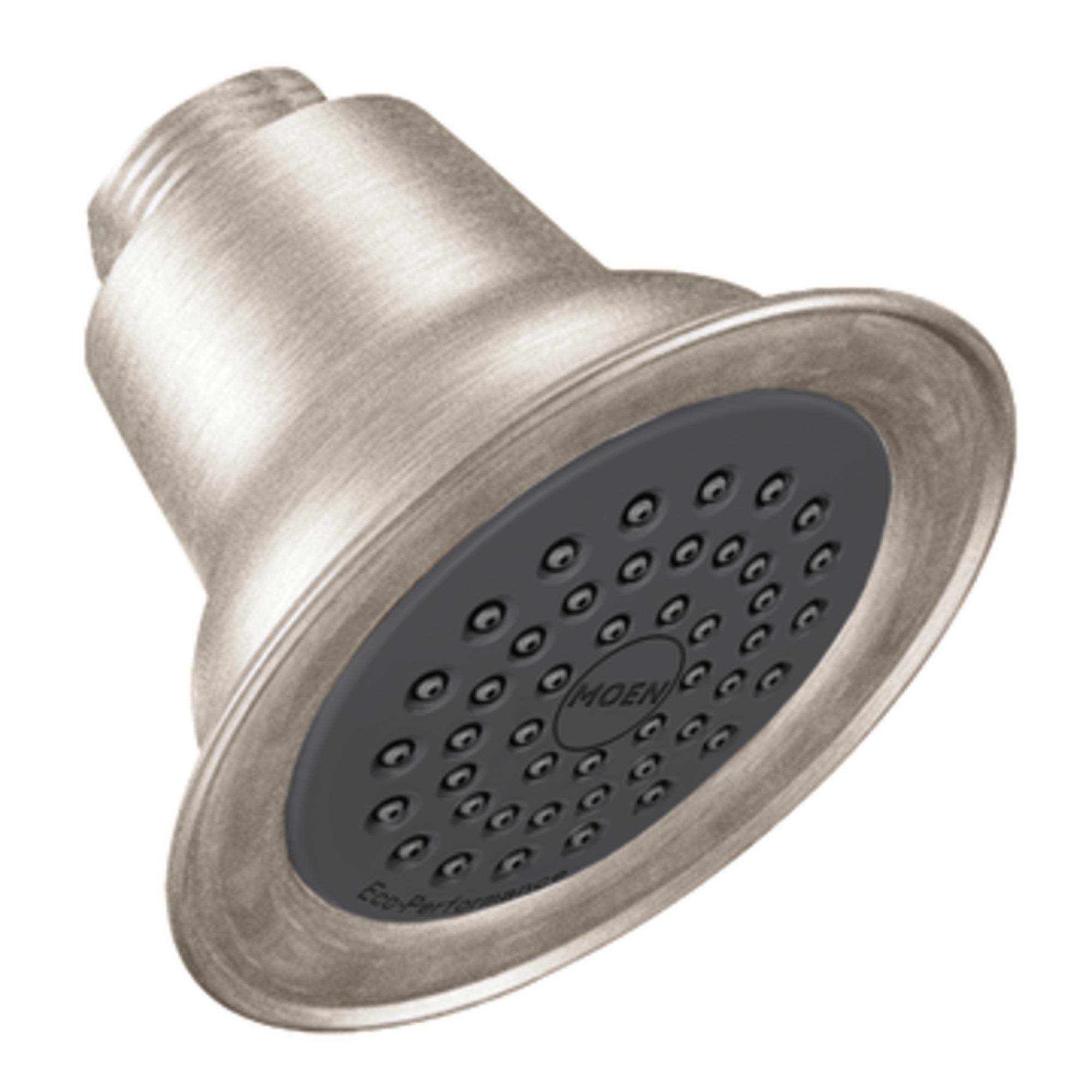 Moen® 5263EP17CBN Shower Head, 1.75 gpm Minimum, 1 Spray, Wall Mount, 3-17/32 x 2-1/8 in Head, Import