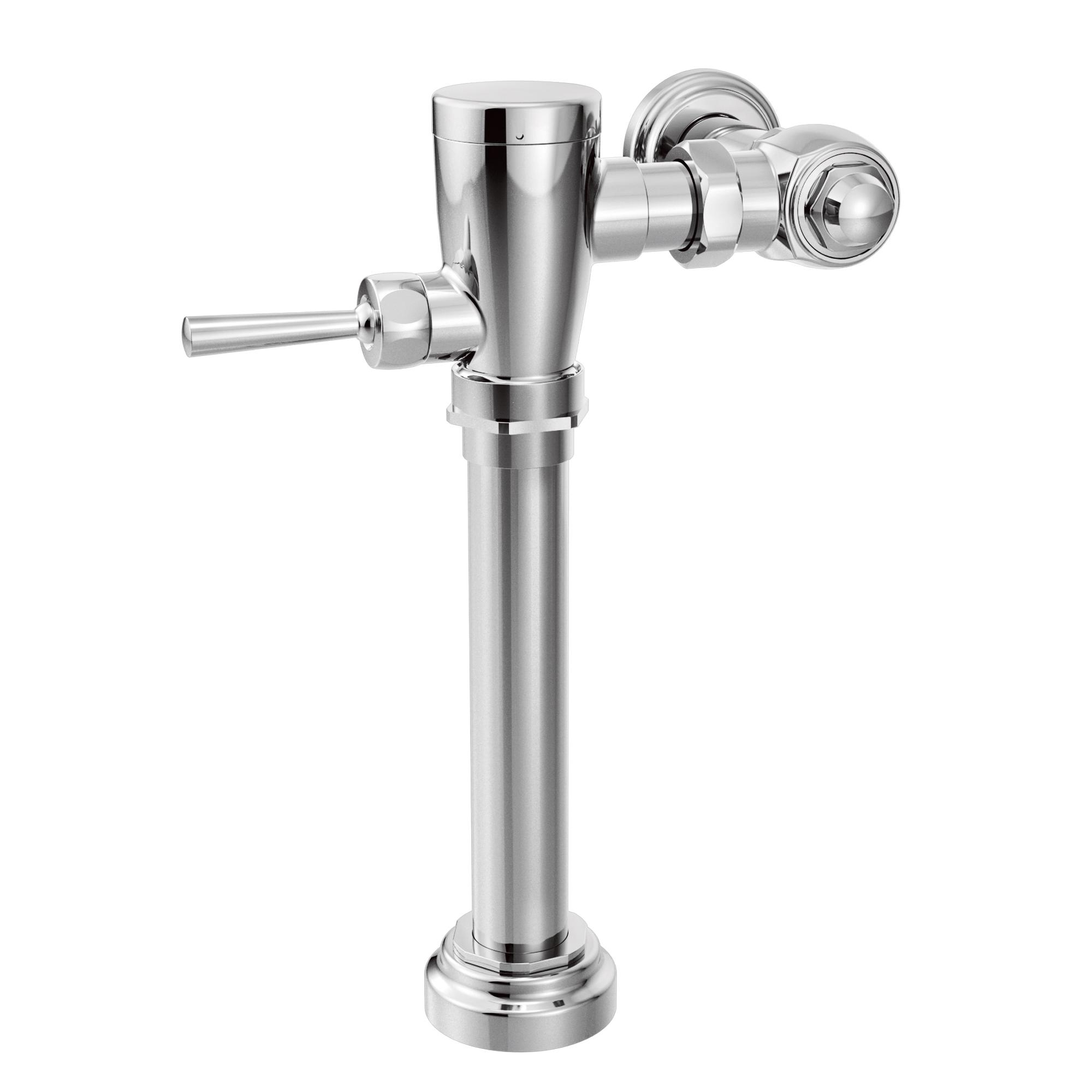 Moen® 8310M16 Manual Urinal Flush Valve, M-DURA™, 1.6 gpf, 1 in IPS Inlet, 1-1/2 in Spud, 15 to 120 psi, Polished Chrome, Domestic