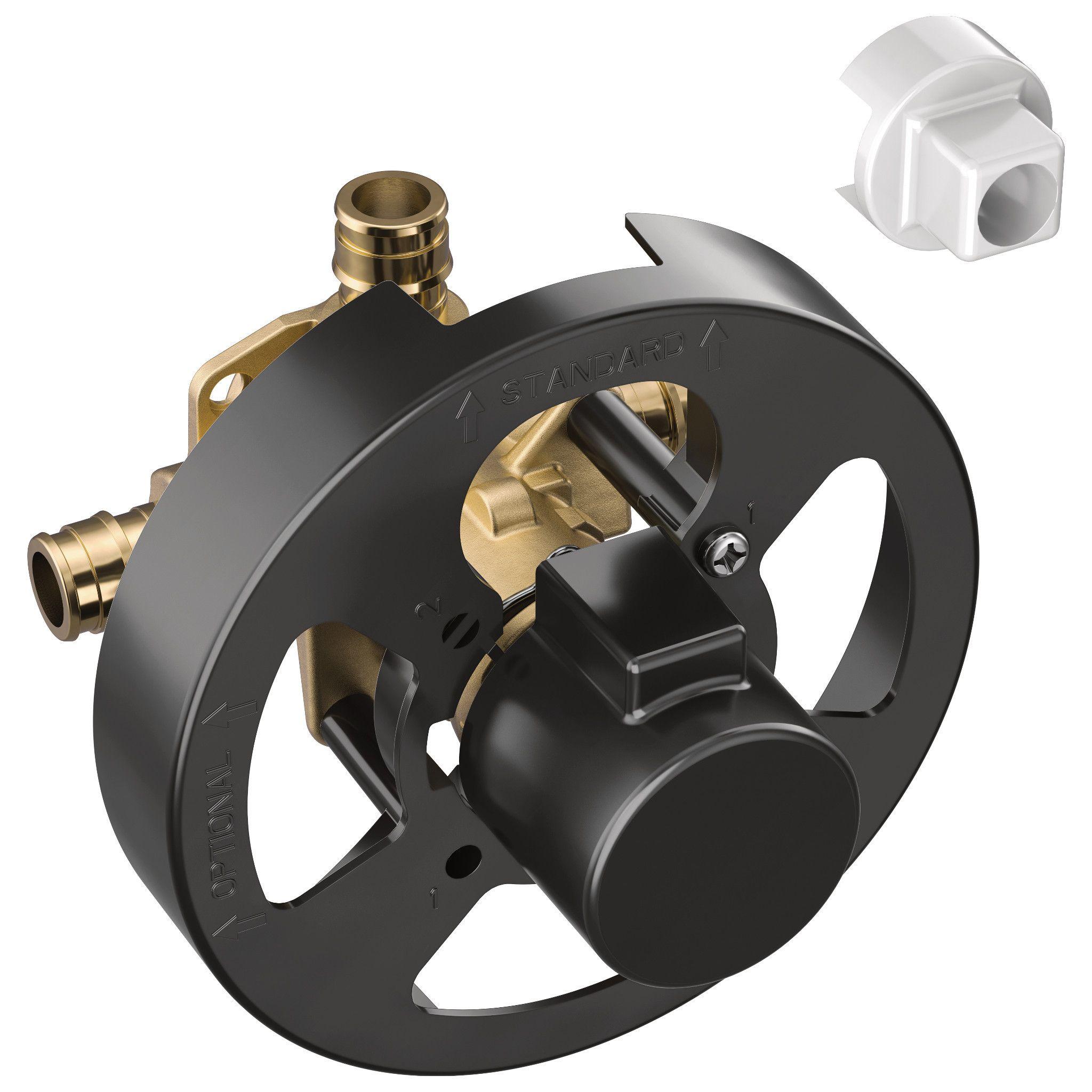 Moen® FP62327PF Posi-Temp® M-Pact® Pressure Balancing Valve, 1/2 in Cold Expansion PEX Inlet x 1/2 in Cold Expansion PEX Outlet, Brass Body, Domestic