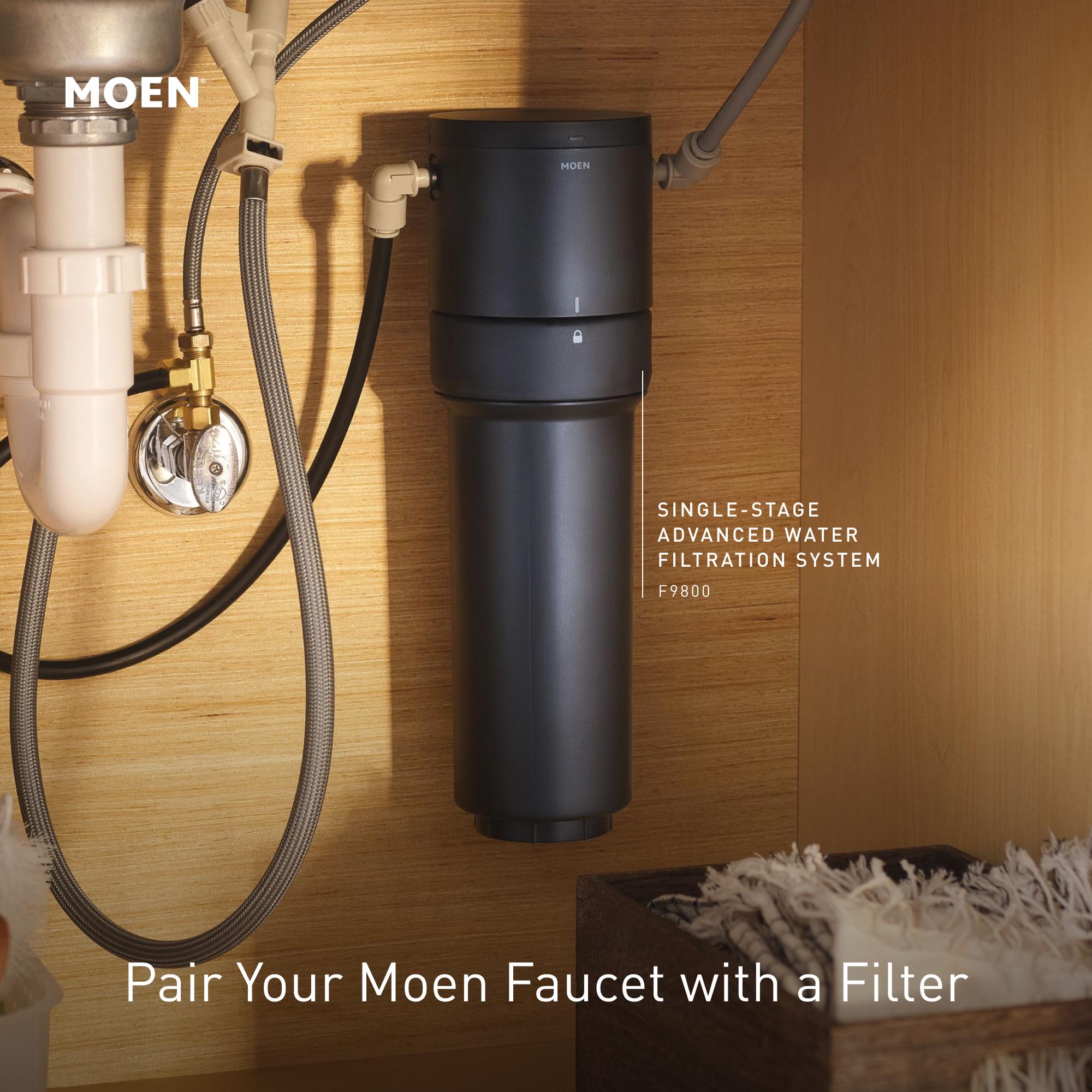 Moen® S5510BL Sip™ Traditional Beverage Faucet, 1.5 gpm Flow Rate, Matte Black, 1 Handles, Domestic, Commercial
