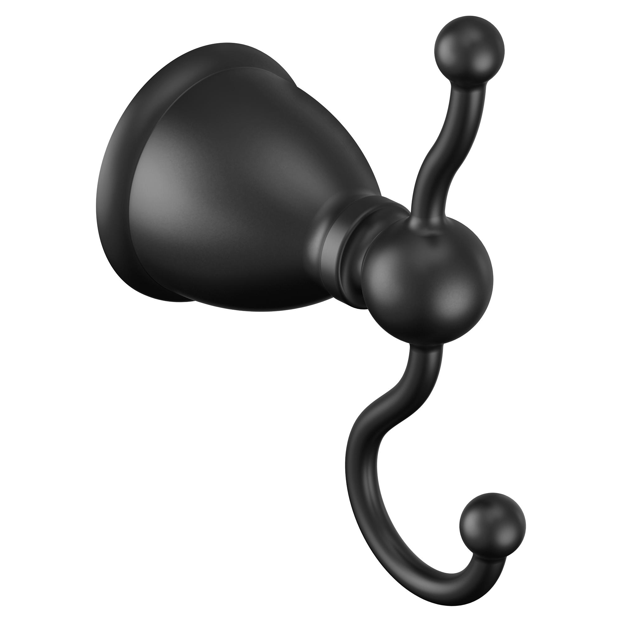 Moen® Y3103BL Caldwell Accessory Robe Hook, 2.01 in W x 4.67 in H, (2) Hooks